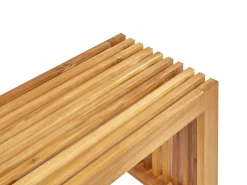 Set da pranzo da giardino con panche 4 posti BELLANO Legno d'acacia Marrone