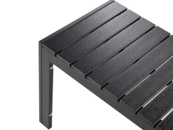 Set da pranzo da giardino con panche 6 posti NARDO Nero