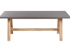 Set da pranzo da giardino con sgabelli 6 posti TONNARE Cemento Grigio