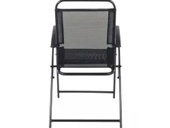 Set da pranzo da giardino 4 posti LIVO Metallo Nero