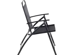 Set da pranzo da giardino 4 posti LIVO Metallo Nero
