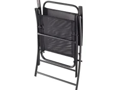 Set da pranzo da giardino 4 posti LIVO Metallo Nero