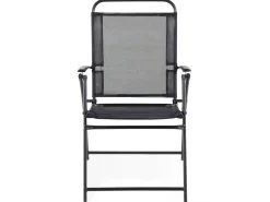 Set da pranzo da giardino 4 posti LIVO Metallo Nero