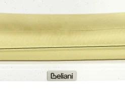 Set da pranzo da giardino 4 posti ANCONA con cuscini Metallo Bianco sporco