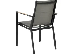 Set da pranzo da giardino 8 posti VALCANETTO/BUSSETO Metallo Nero