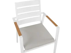 Set da pranzo da giardino 8 posti VALCANETTO/TAVIANO con cuscini Metallo Grigio