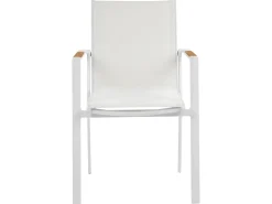 Set da pranzo da giardino 4 posti MALETTO/BUSSETO Metallo Bianco