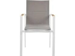 Set da pranzo da giardino 4 posti MALETTO/BUSSETO Metallo Grigio
