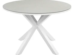 Set da pranzo da giardino 4 posti MALETTO/BUSSETO Metallo Grigio