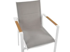 Set da pranzo da giardino 4 posti MALETTO/BUSSETO Metallo Grigio