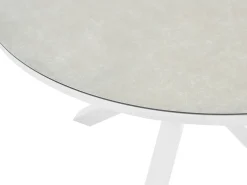 Set da pranzo da giardino 4 posti MALETTO/BUSSETO Metallo Grigio
