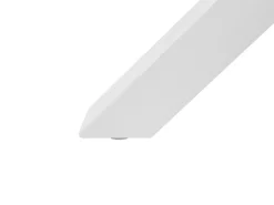 Set da pranzo da giardino 4 posti MALETTO/BUSSETO Metallo Effetto marmo Bianco