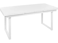 Set da pranzo da giardino 8 posti VALCANETTO/GROSSETO Metallo Grigio/Bianco