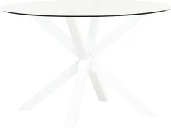 Set da pranzo da giardino 4 posti MALETTO/BUSSETO Metallo Bianco