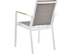 Set da pranzo da giardino 4 posti MALETTO/BUSSETO Metallo Bianco