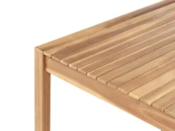 Set da pranzo da giardino 8 posti SASSARI PREMIUM con cuscini Legno di acacia certificato Rosso
