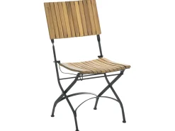 Set da pranzo da giardino 4 posti LASCARI Pieghevole Legno d'acacia Marrone chiaro