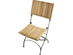 Set da pranzo da giardino 4 posti LASCARI Pieghevole Legno d'acacia Marrone chiaro