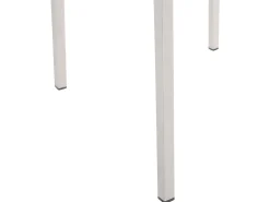 Set da pranzo da giardino 6 posti GROSSETO Piastra tripla Granito Lucido Grigio/Nero
