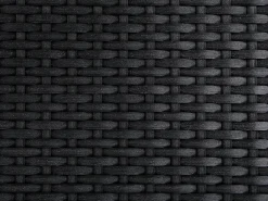 Set da pranzo da giardino 6 posti GROSSETO Piastra tripla Granito Lucido Grigio/Nero
