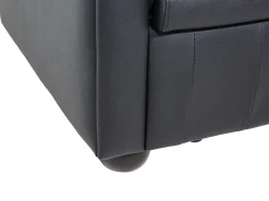 Set da salotto 4 posti CHESTERFIELD Pelle naturale Nero