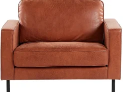 Set da salotto 4 posti SAVALEN Pelle sintetica Marrone dorato