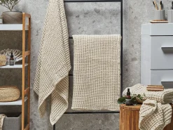 Set di 4 asciugamani AREORA Cotone Beige
