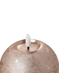 Set di 3 candele LED AMBROSIA 11 cm Oro
