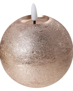 Set di 3 candele LED AMBROSIA 11 cm Oro