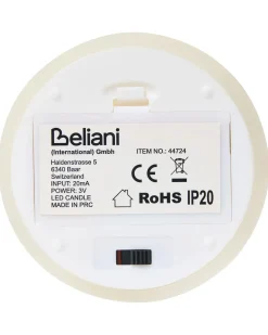 Set di 6 candele LED AMOREA 10/15 cm Bianco sporco