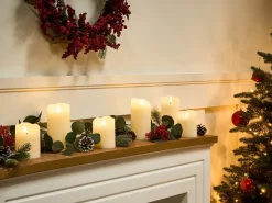 Set di 6 candele LED AMOREA 10/15 cm Bianco sporco