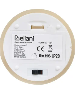 Set di 6 candele LED BRAISE 10/13/15 cm Beige