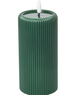 Set di 6 candele LED NOISETTE 10/16 cm Verde