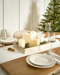 Set di 6 candele LED NOISETTE 10/16 cm Bianco sporco