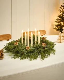 Set di 6 candele LED SAPHIR 24 cm Bianco sporco