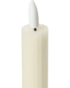Set di 6 candele LED SAPHIR 24 cm Bianco sporco
