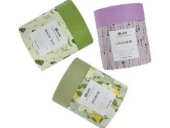 Set di 3 Candele Profumate COLORFUL BARREL Cera di Soia Note fresche Note floreali