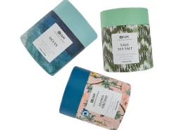 Set di 3 Candele Profumate COLORFUL BARREL Cera di Soia Note fresche Note floreali