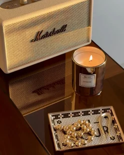 Set di 3 Candele Profumate METALLIC GLAMOUR 9 cm Multicolore