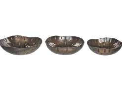 Set di 3 ciotole decorative PINANG Metallo Ottone