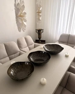 Set di 3 ciotole decorative PINANG Metallo Ottone