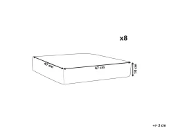 Set di copricuscini per esterni ITALY Grigio