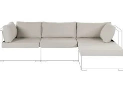 Set di copricuscini per esterni SANO Beige sabbia