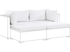 Set di copricuscini per esterni NOTO Bianco sporco