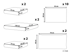 Set di copricuscini per esterni MAESTRO II Grigio