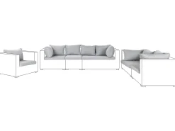Set di copricuscini per esterni MAESTRO II Grigio