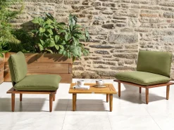 Set di copricuscini per esterni FRASCATI Verde oliva