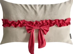 Set di 2 cuscini BELLE Velluto 50 x 30 cm Tortora Modello natalizio