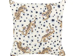 Set di 2 cuscini da esterno ARENZANO Trama animale 45 x 45 cm Beige