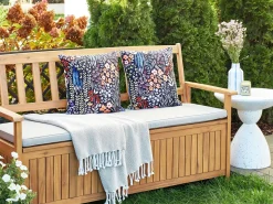 Set di 2 cuscini da esterno CASTELARO Trama floreale 45 x 45 cm Multicolore